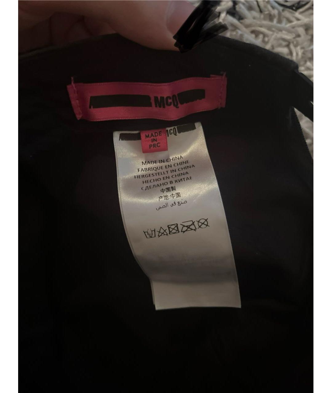 MCQ ALEXANDER MCQUEEN Черная хлопковая кепка/бейсболка, фото 7