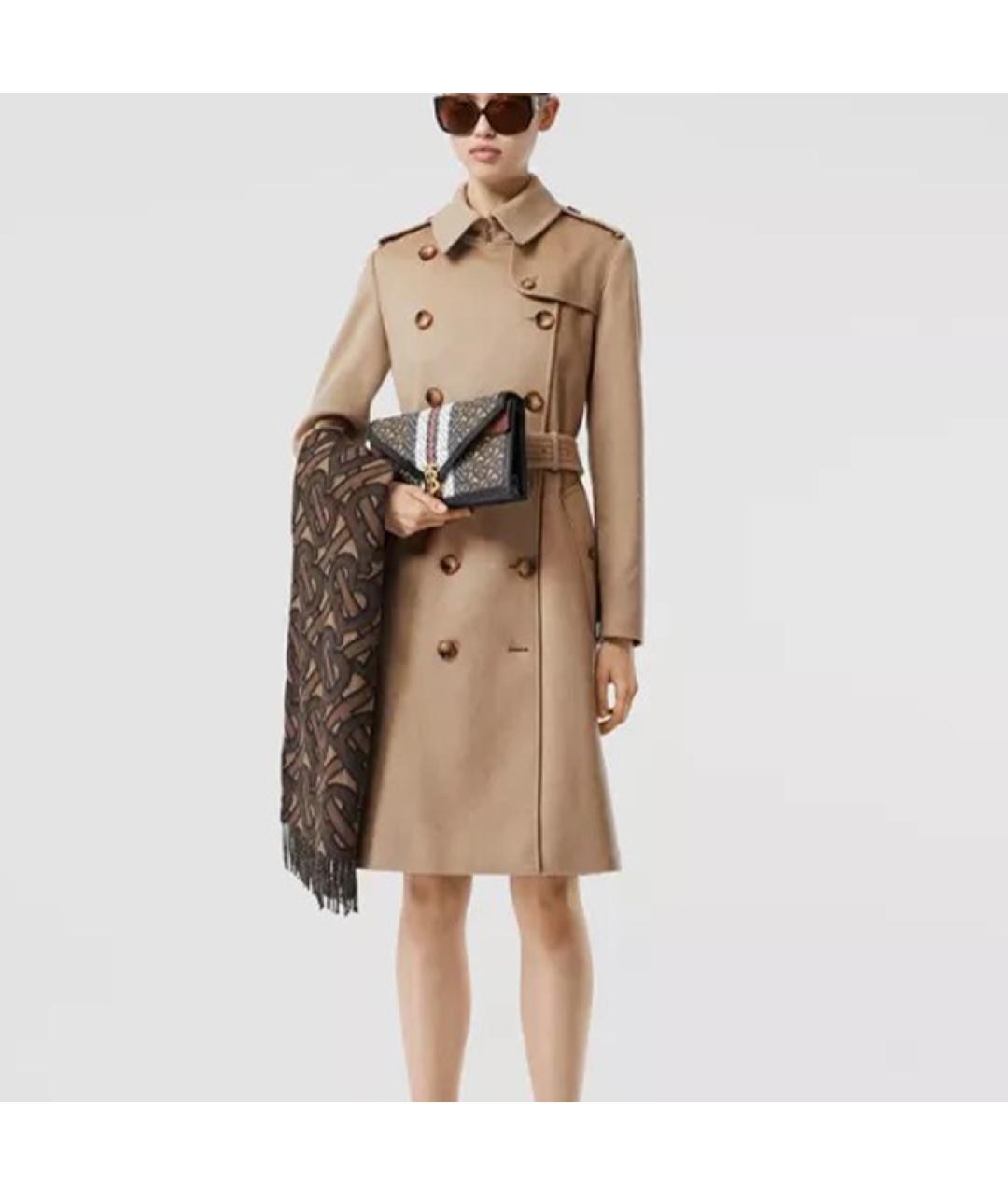 BURBERRY Бежевый хлопковый тренч/плащ, фото 2