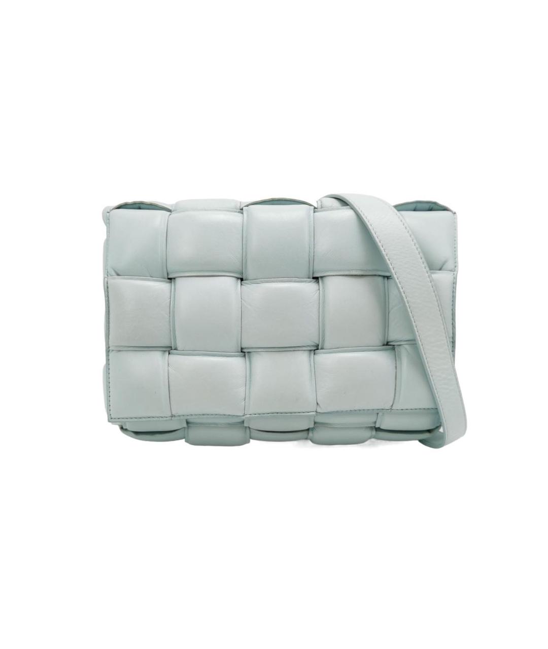 BOTTEGA VENETA Голубая кожаная сумка через плечо, фото 1