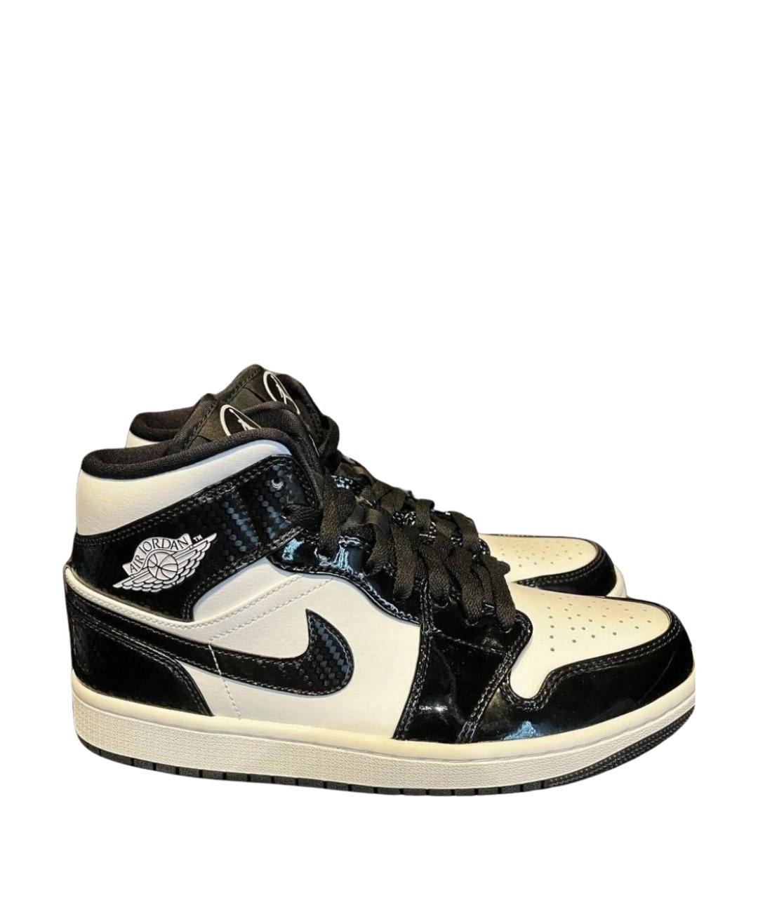 JORDAN Мульти высокие кроссовки / кеды из лакированной кожи, фото 1