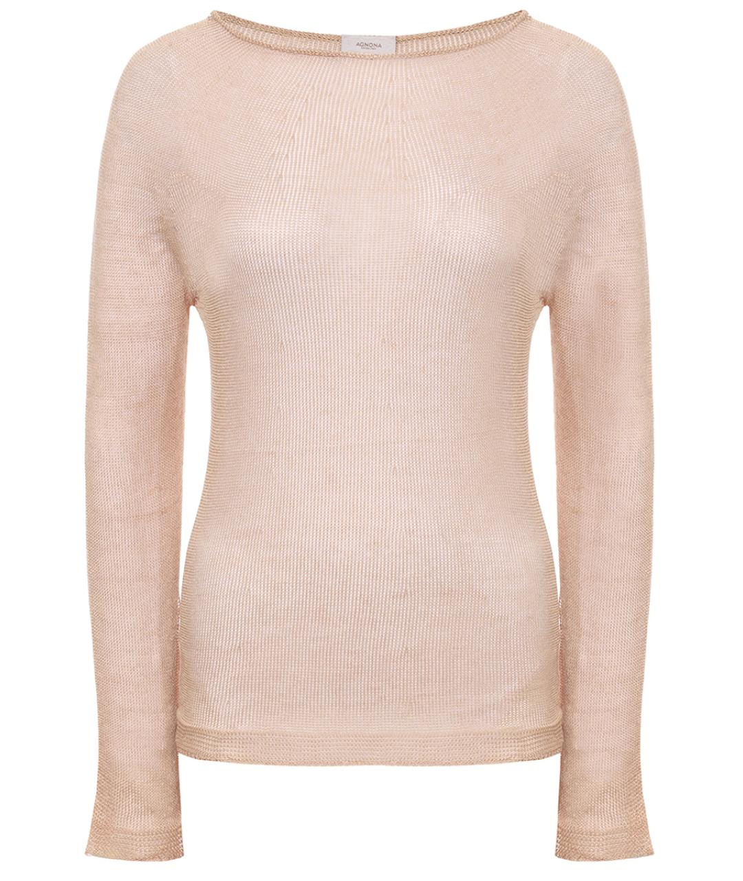 AGNONA Бежевый джемпер / свитер, фото 1