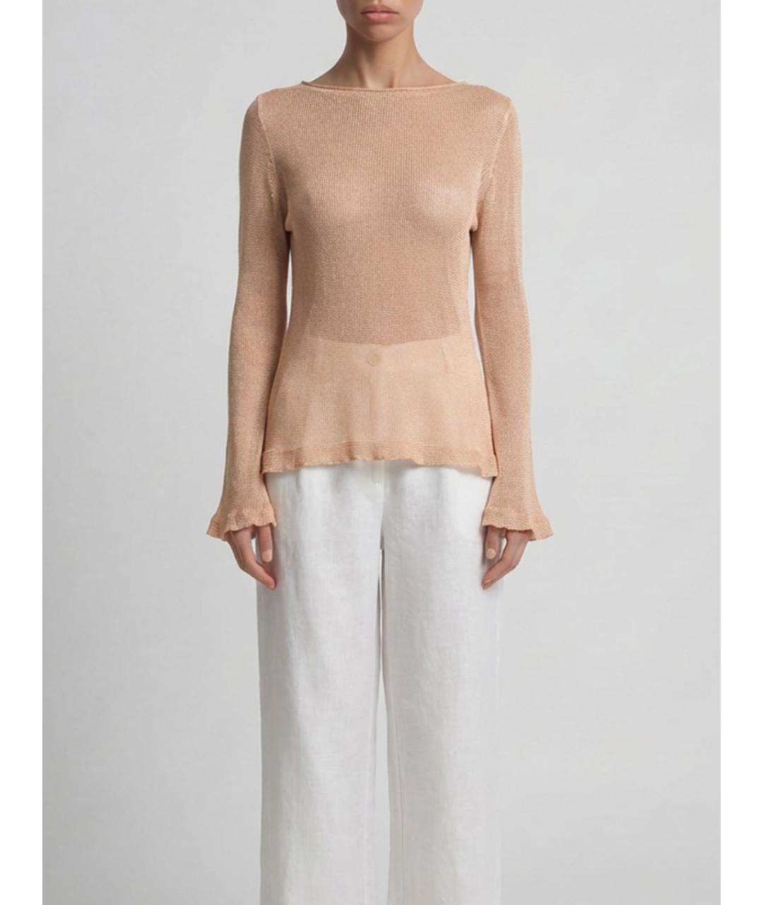 AGNONA Бежевый джемпер / свитер, фото 4