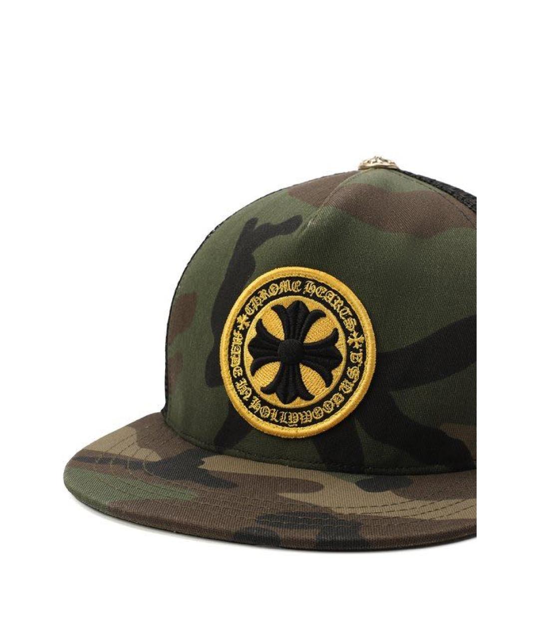 CHROME HEARTS Хаки хлопковая кепка/бейсболка, фото 3