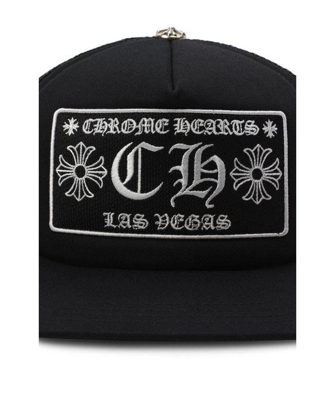 CHROME HEARTS Черная хлопковая кепка/бейсболка, фото 3