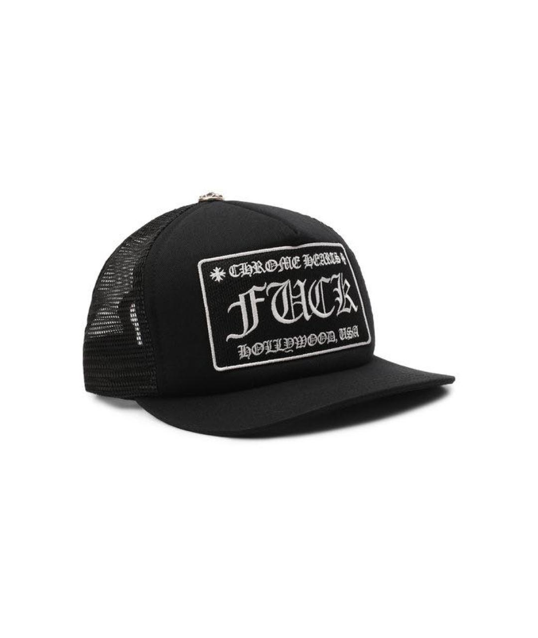 CHROME HEARTS Черная хлопковая кепка/бейсболка, фото 1