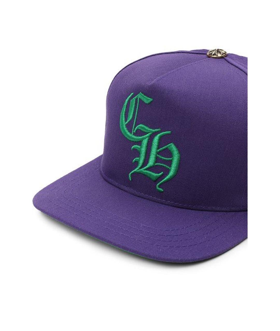 CHROME HEARTS Фиолетовая хлопковая кепка/бейсболка, фото 3