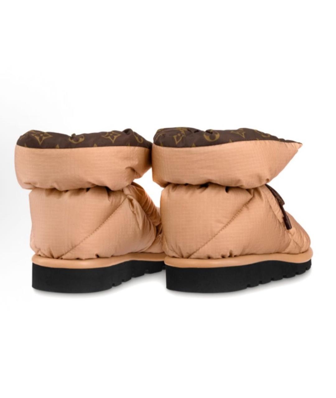LOUIS VUITTON Бежевые синтетические ботинки, фото 4