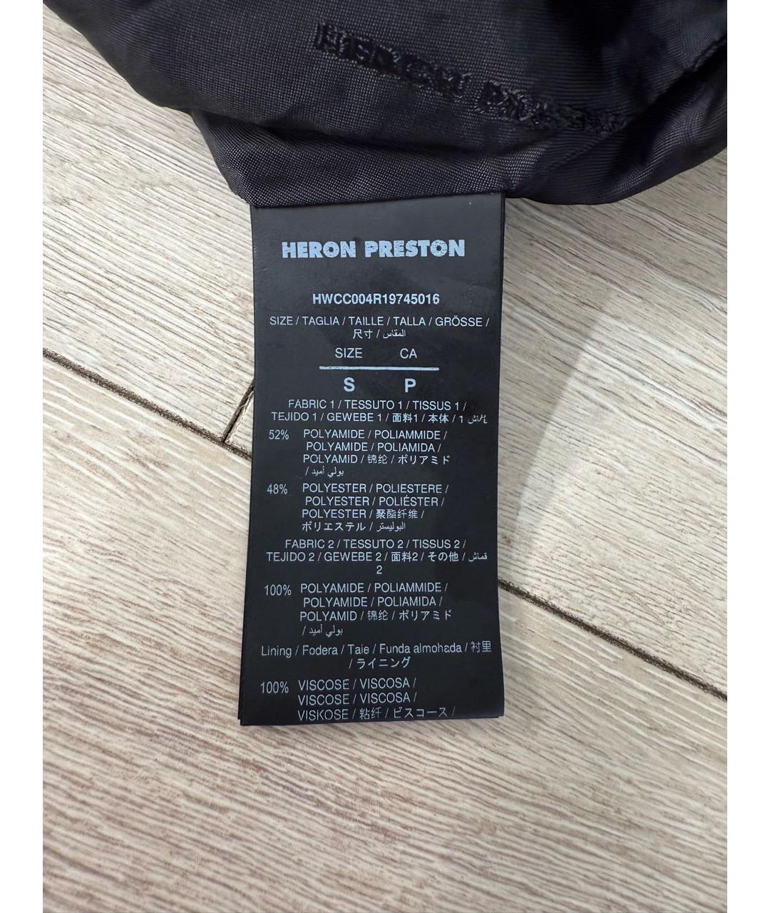 HERON PRESTON Черная полиамидовая юбка мини, фото 4