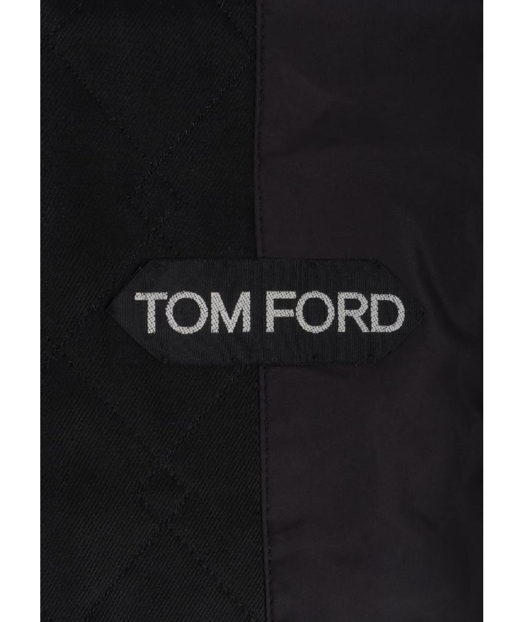 TOM FORD Черная полиэстеровая куртка, фото 7