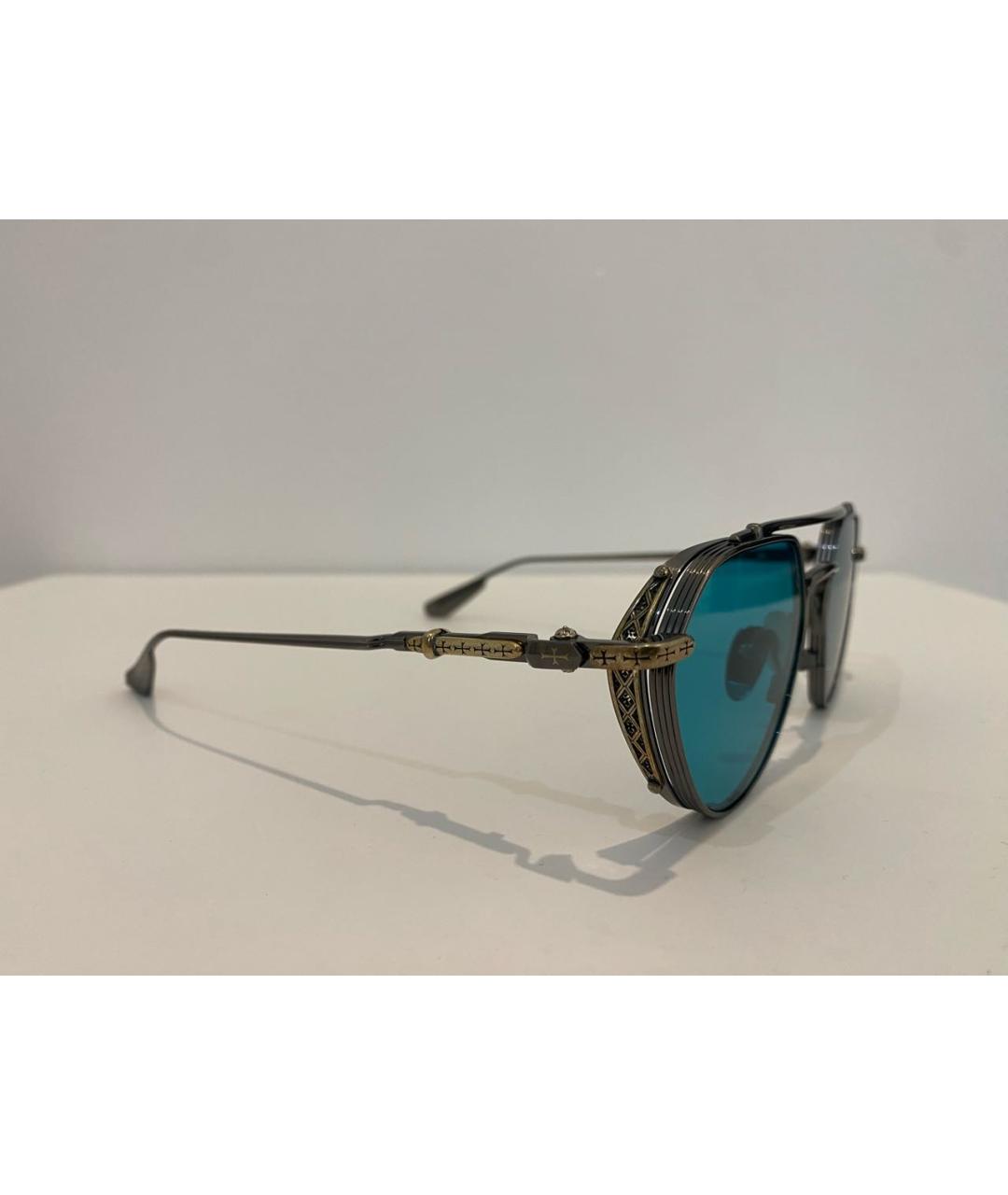 CHROME HEARTS Серебряные металлические солнцезащитные очки, фото 2