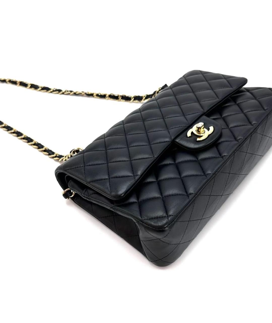 CHANEL Черная кожаная сумка через плечо, фото 4