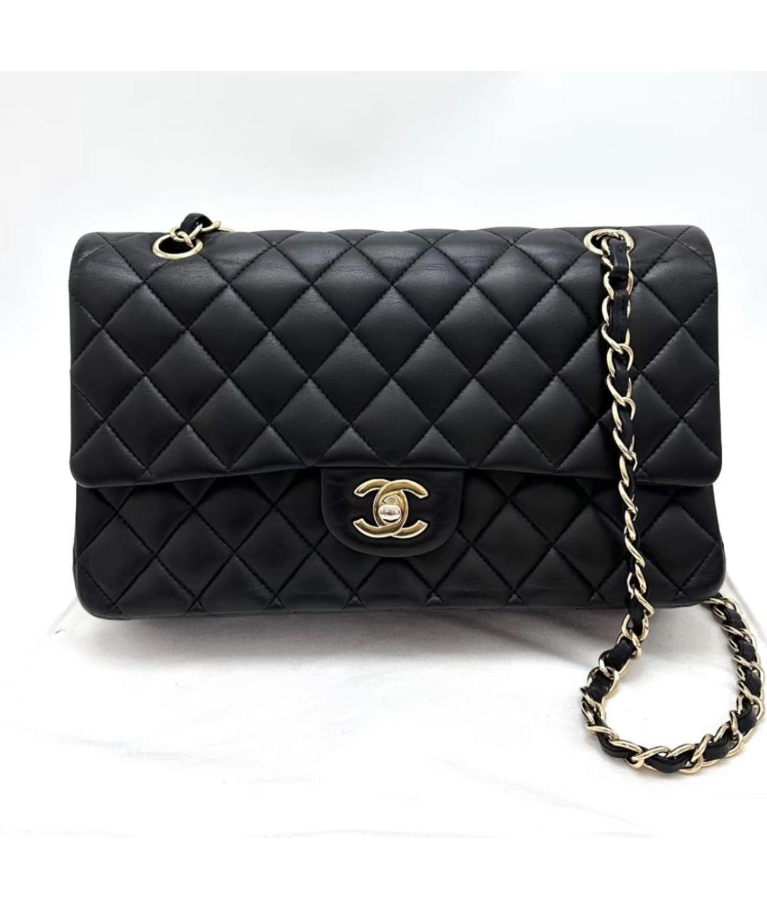 CHANEL Черная кожаная сумка через плечо, фото 2