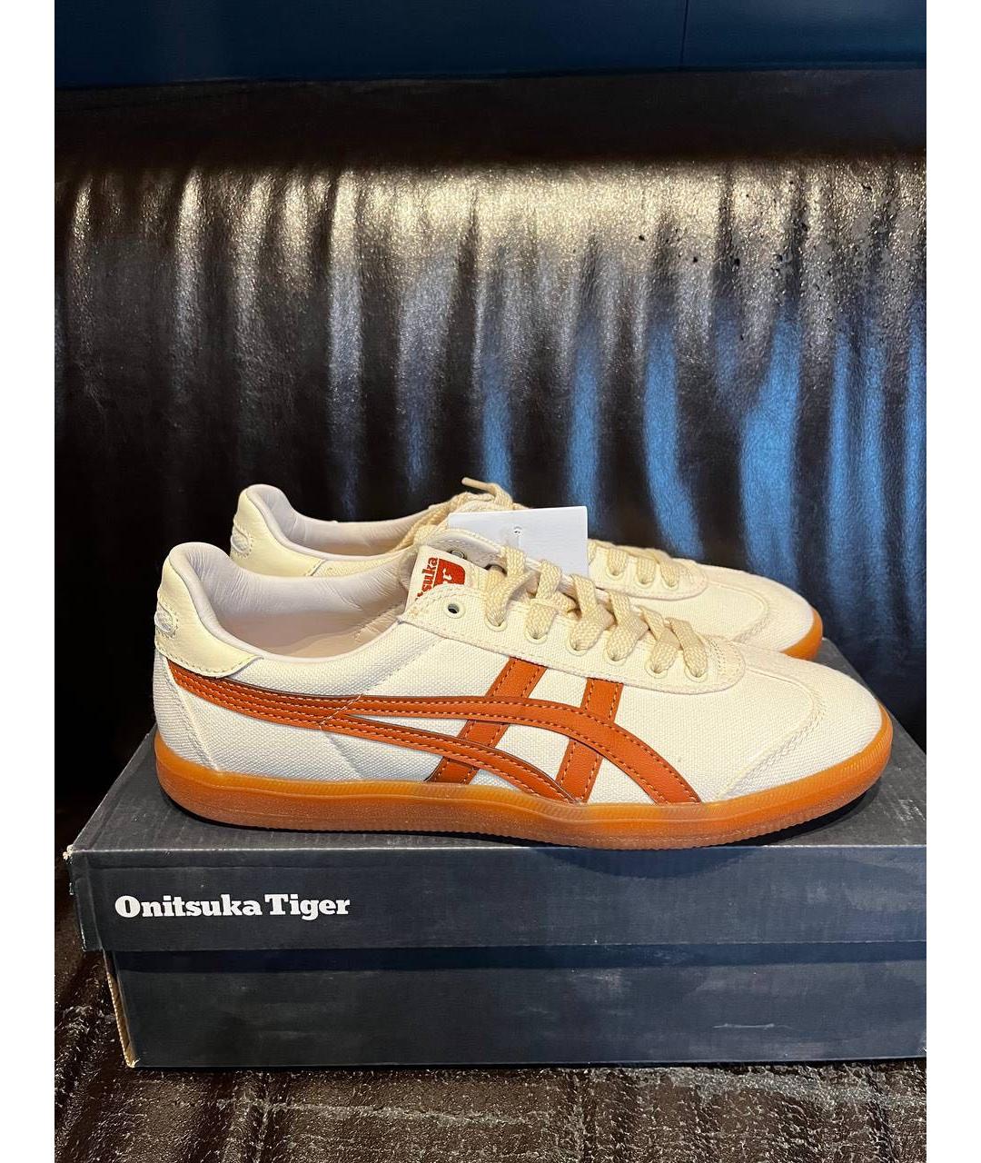 ONITSUKA TIGER Белые текстильные кроссовки, фото 4