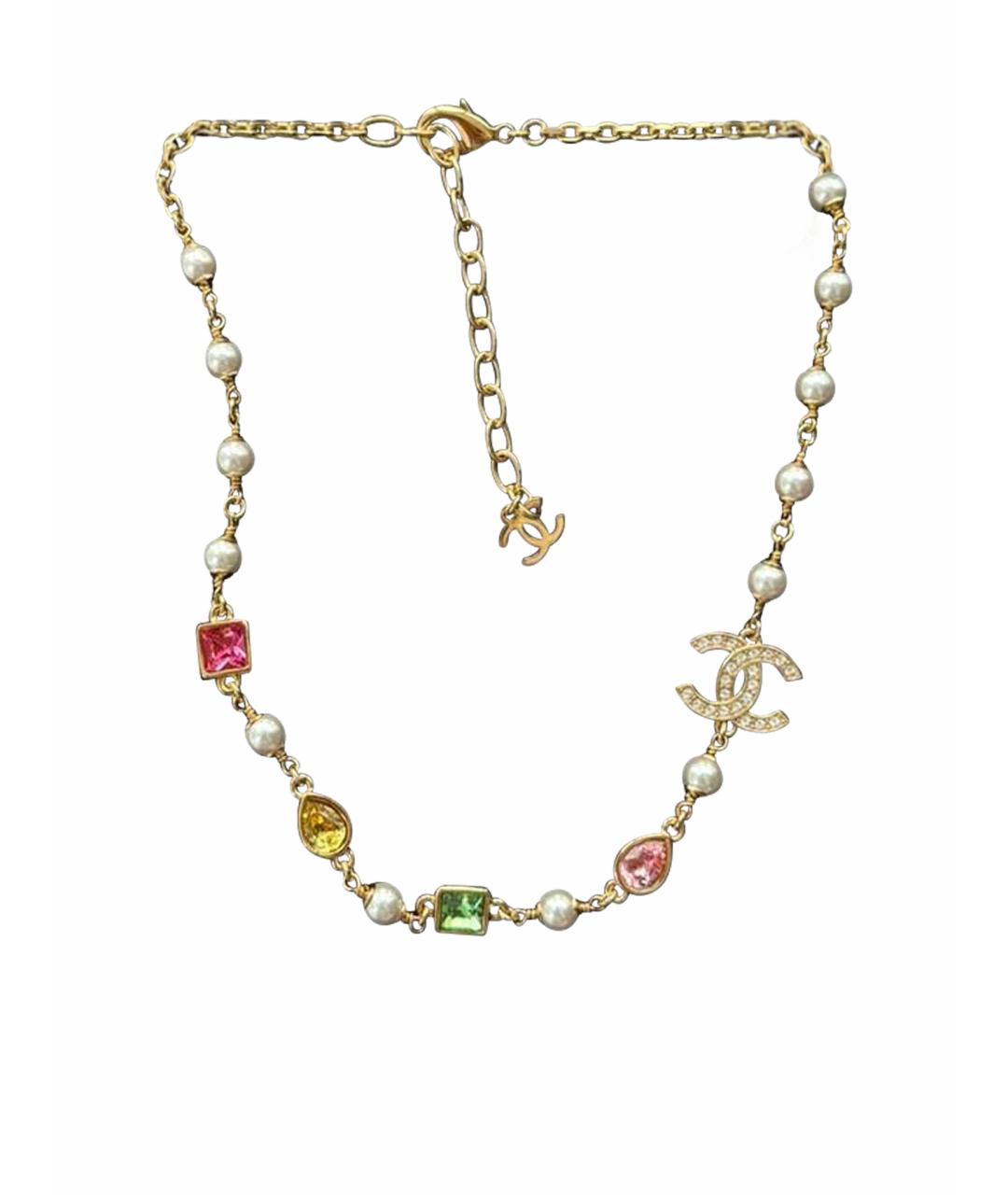 CHANEL Желтое колье, фото 1