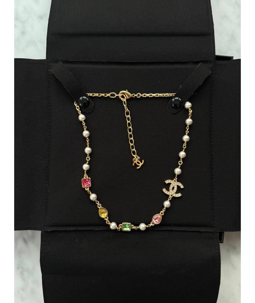 CHANEL Желтое колье, фото 3