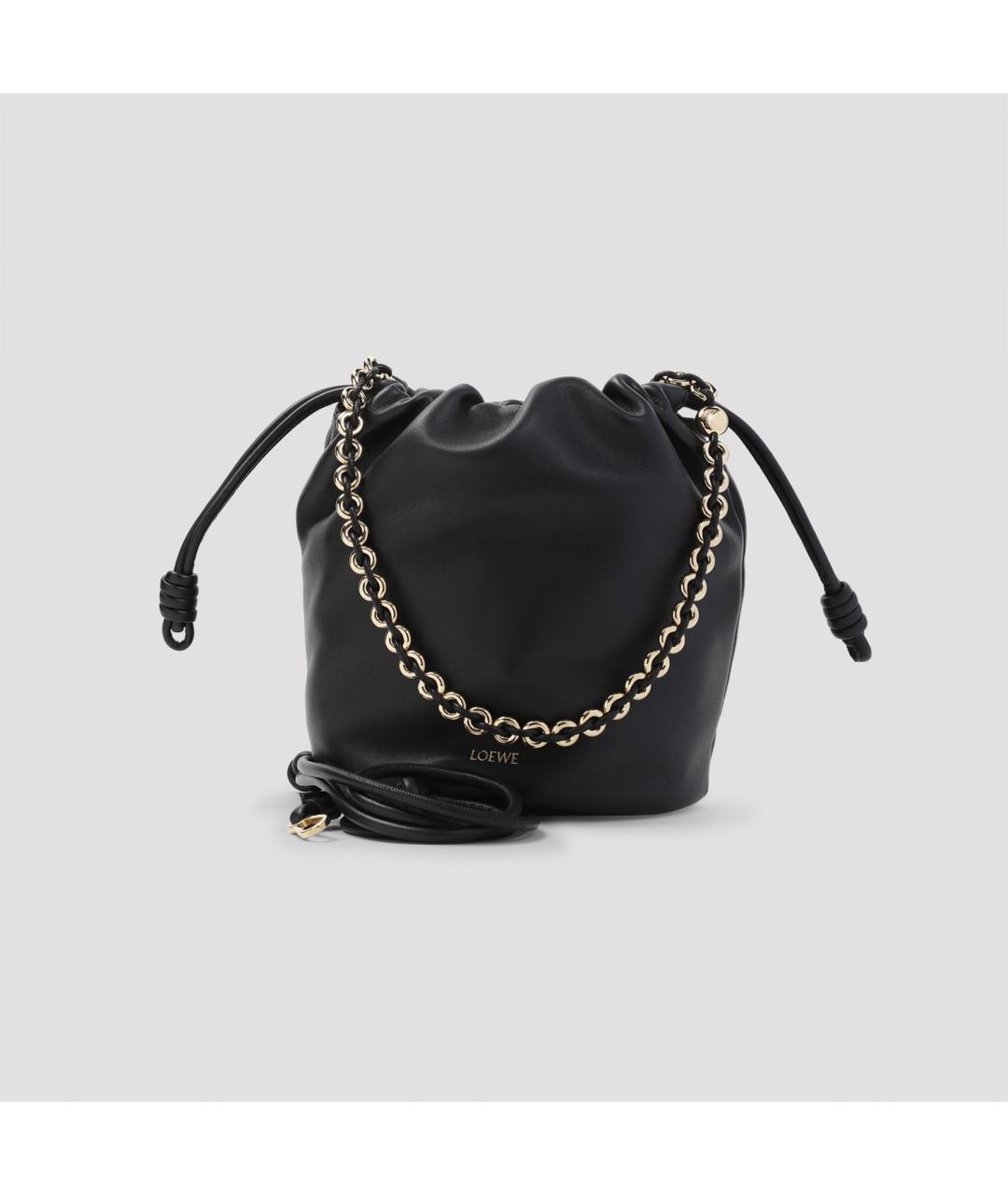 LOEWE Черная кожаная сумка через плечо, фото 2