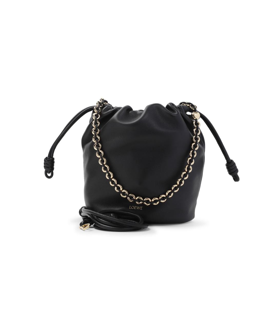 LOEWE Черная кожаная сумка через плечо, фото 1