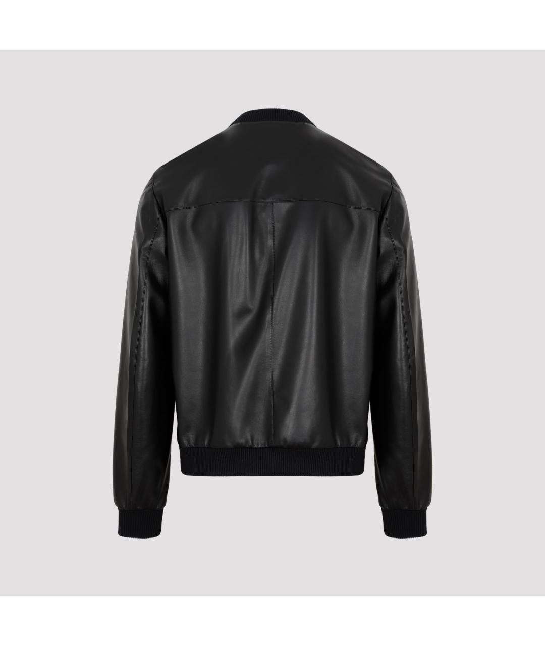 PRADA Черная кожаная куртка, фото 3
