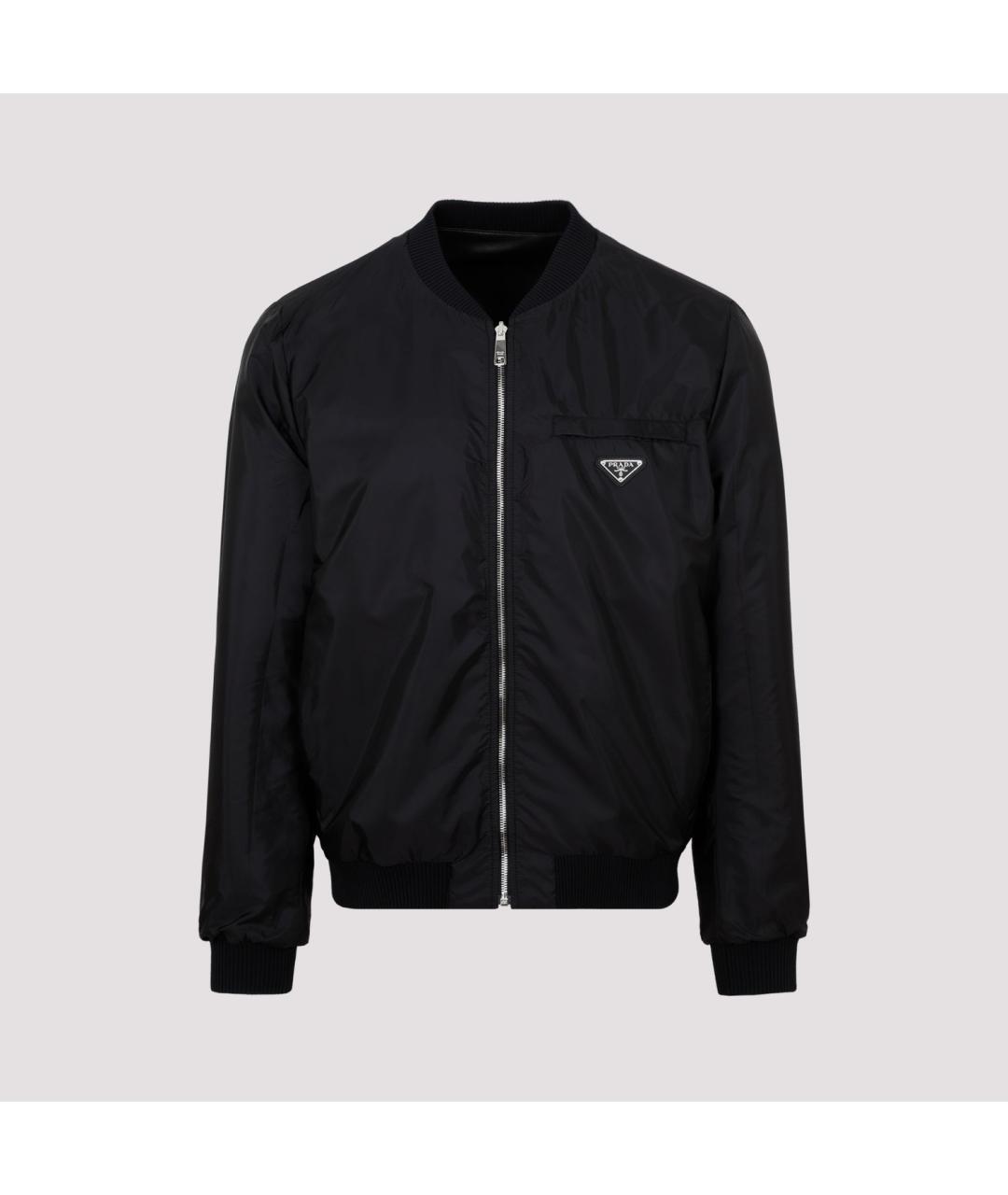 PRADA Черная кожаная куртка, фото 4