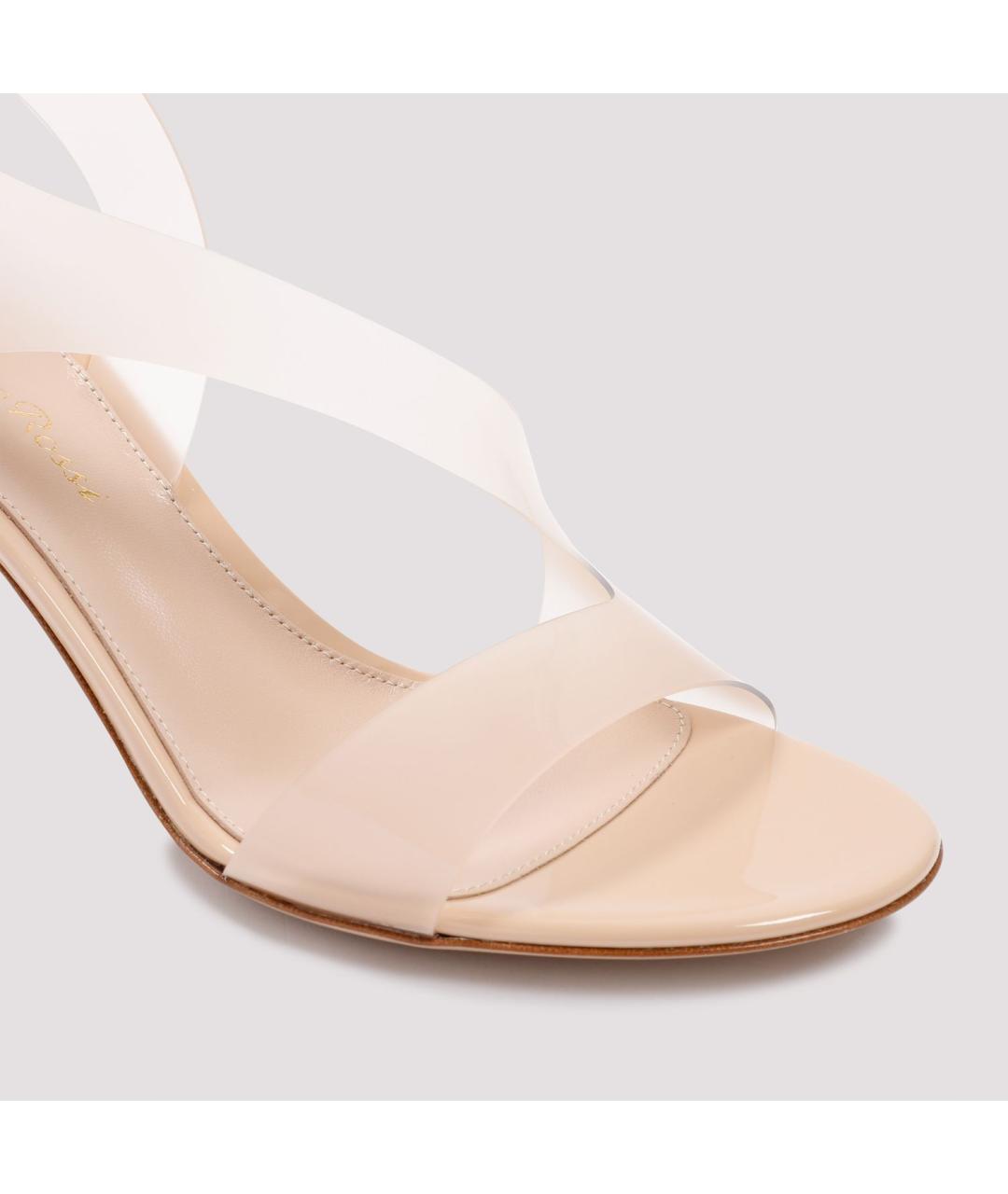 GIANVITO ROSSI Бежевые сандалии, фото 4