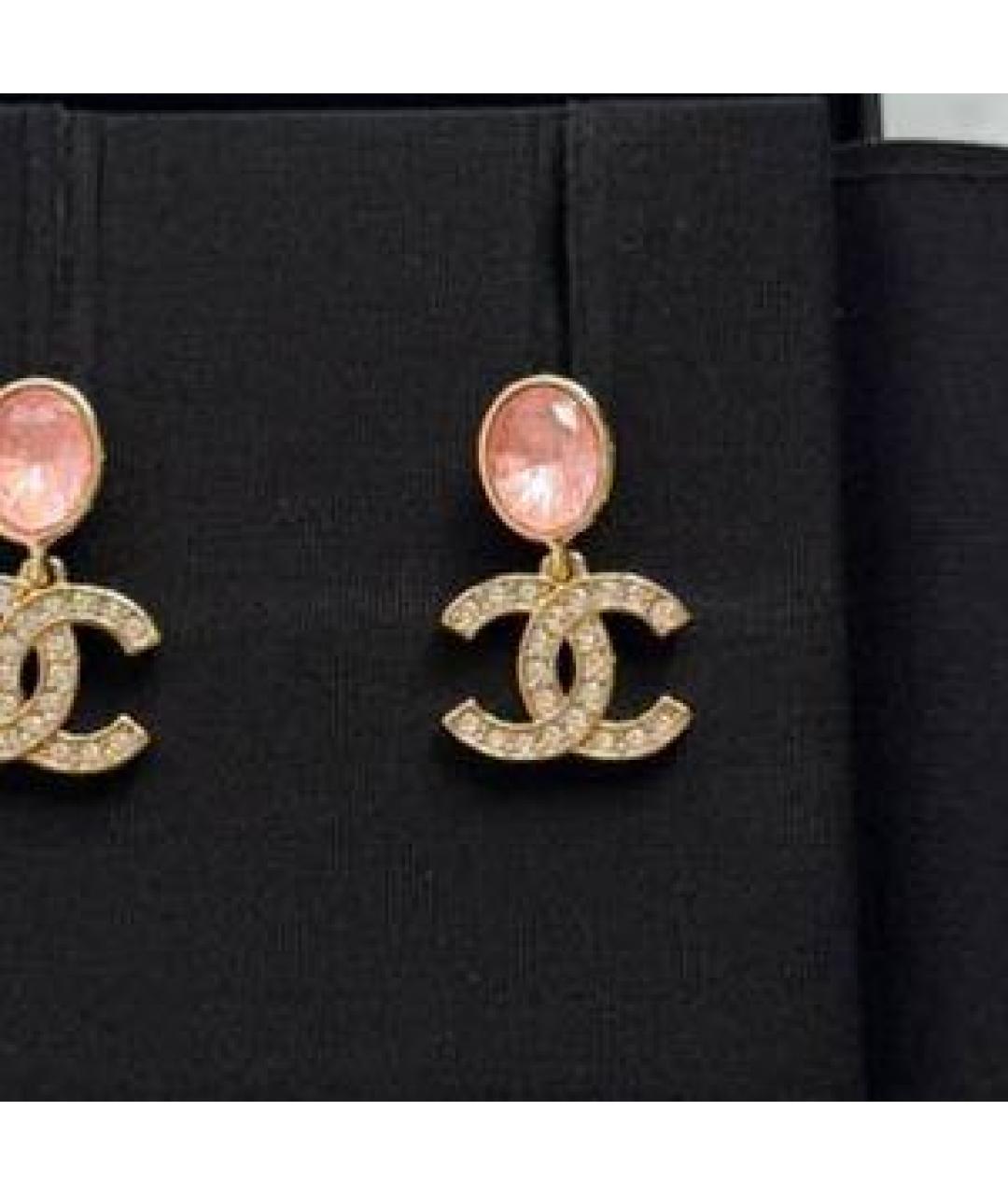 CHANEL Желтые серьги, фото 2