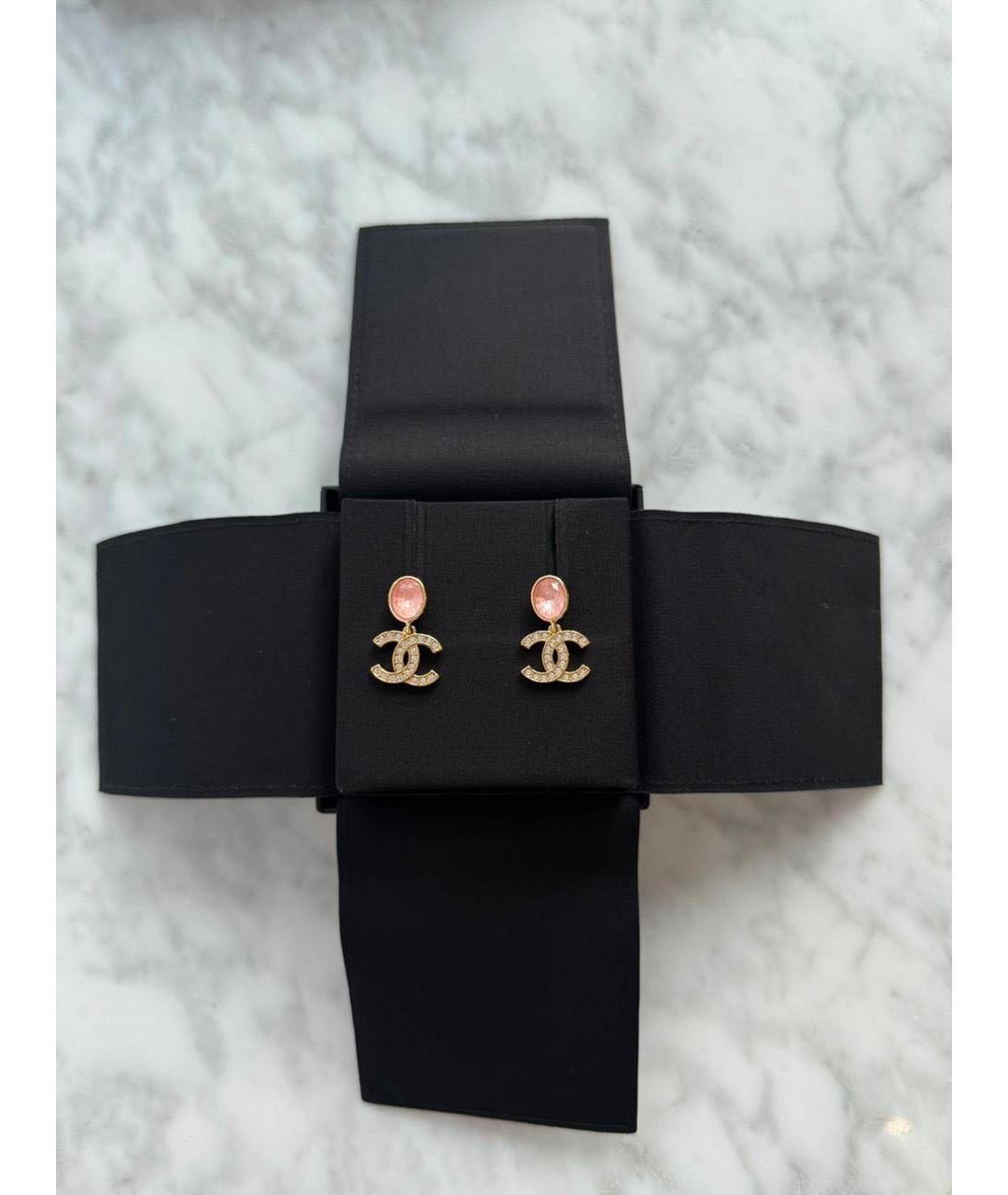 CHANEL Желтые серьги, фото 3