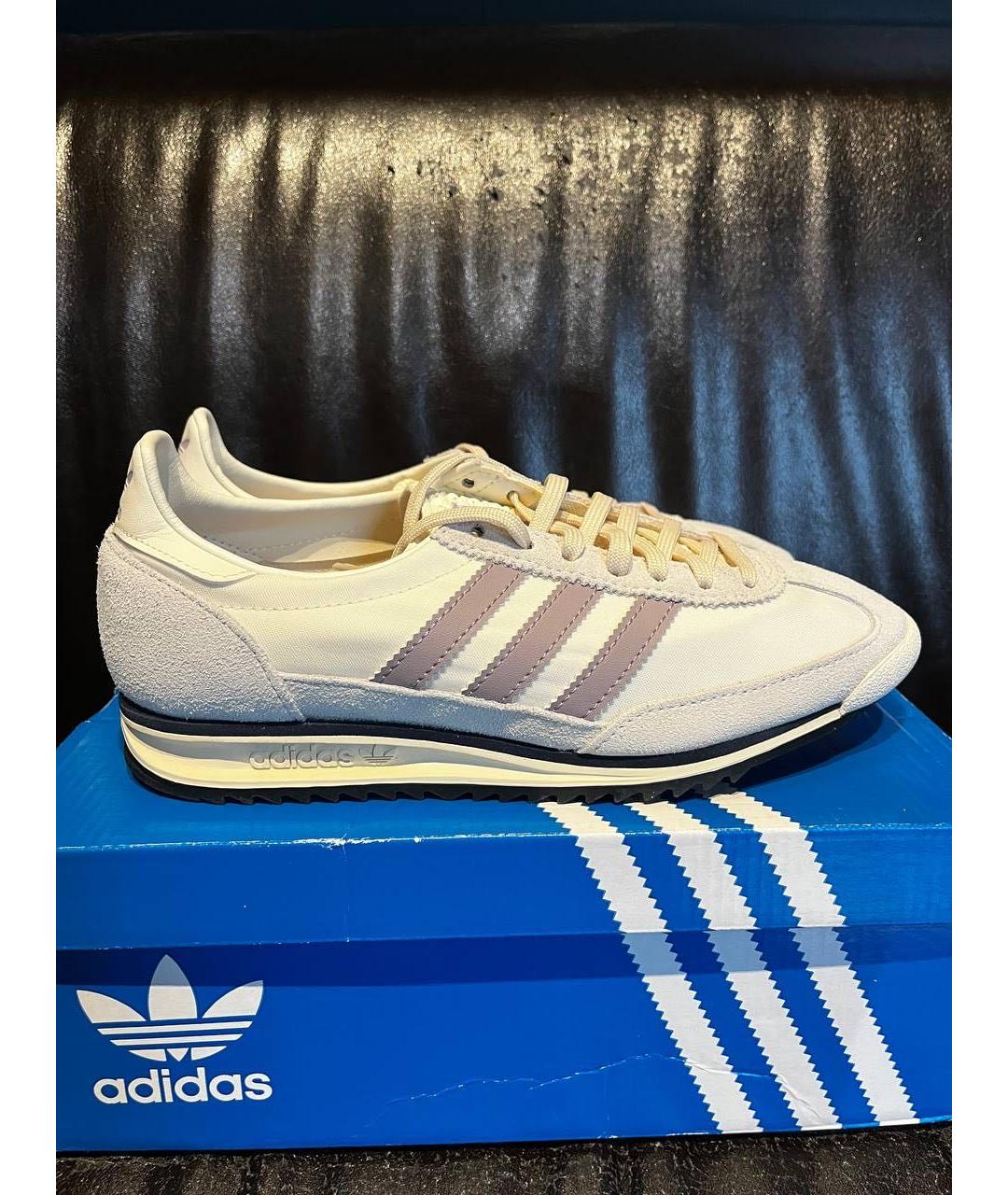 ADIDAS Бежевые замшевые кроссовки, фото 4