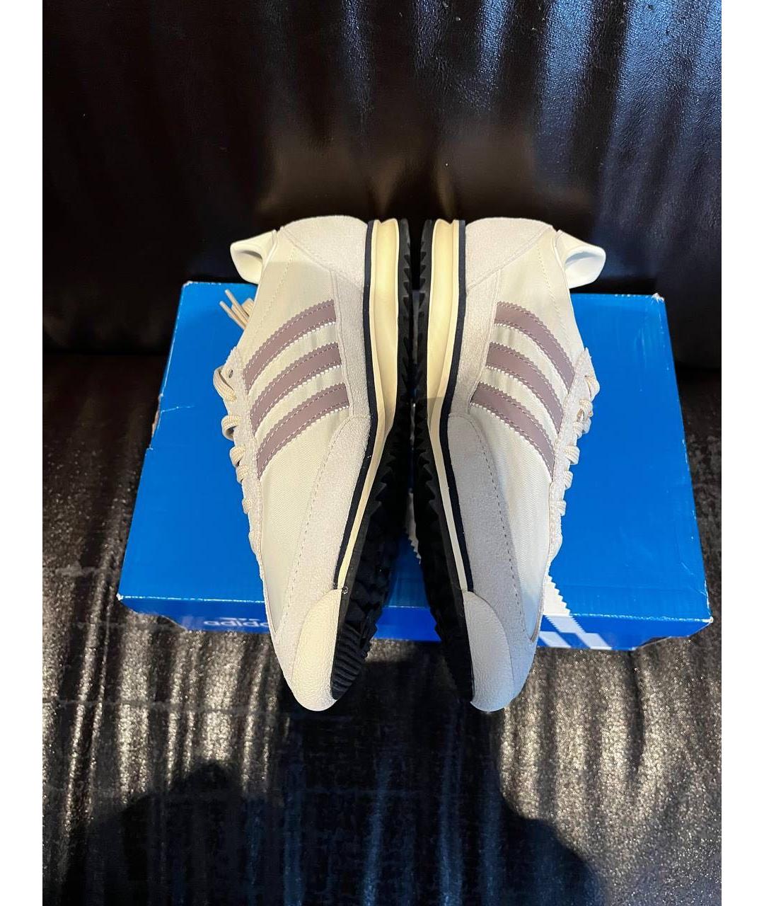 ADIDAS Бежевые замшевые кроссовки, фото 3