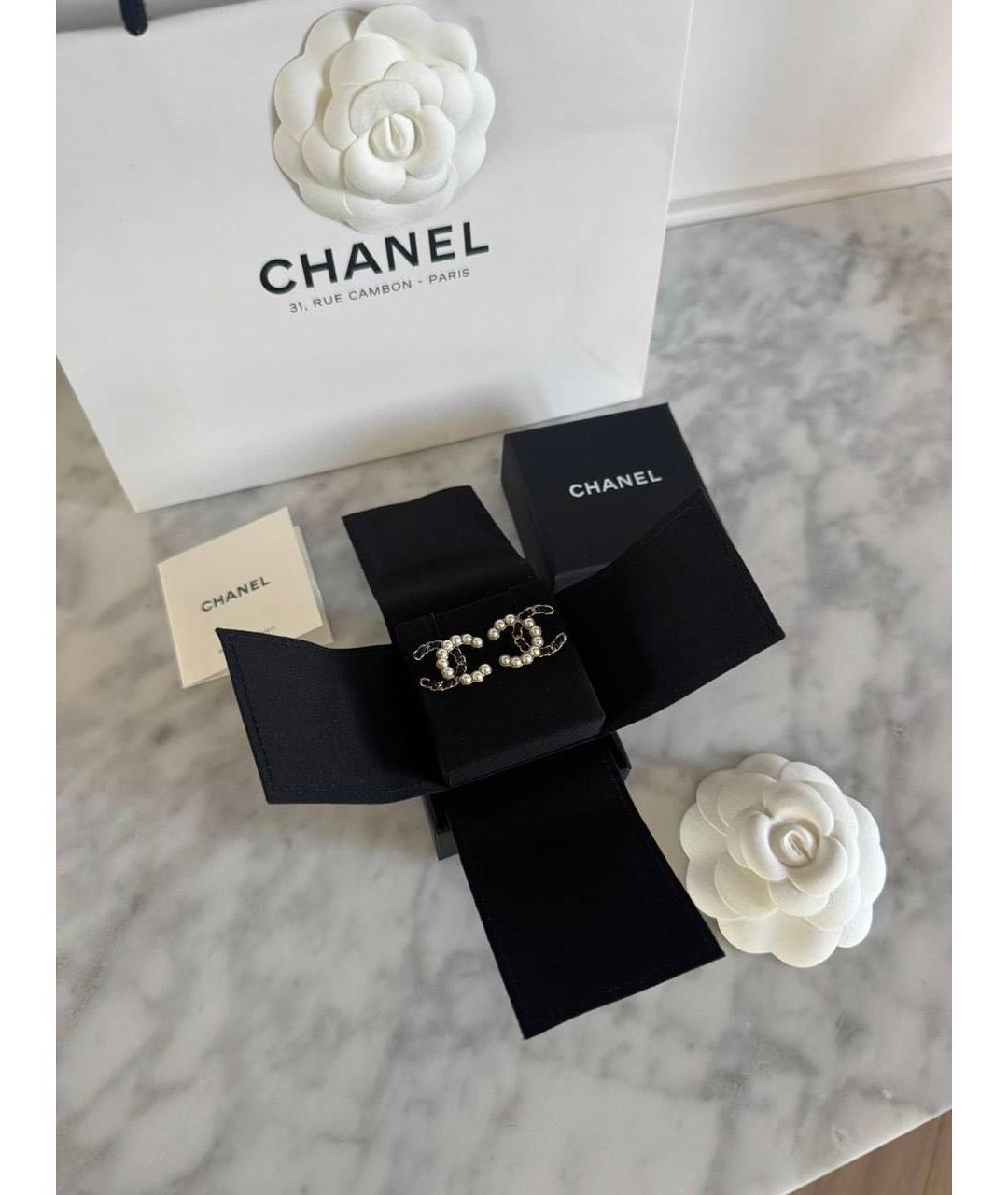 CHANEL Желтые серьги, фото 2
