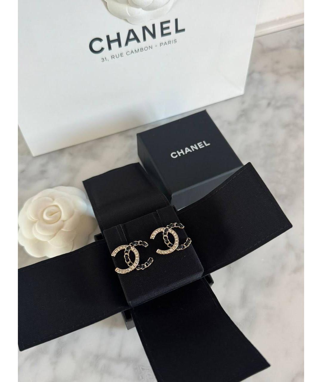 CHANEL Желтые серьги, фото 2
