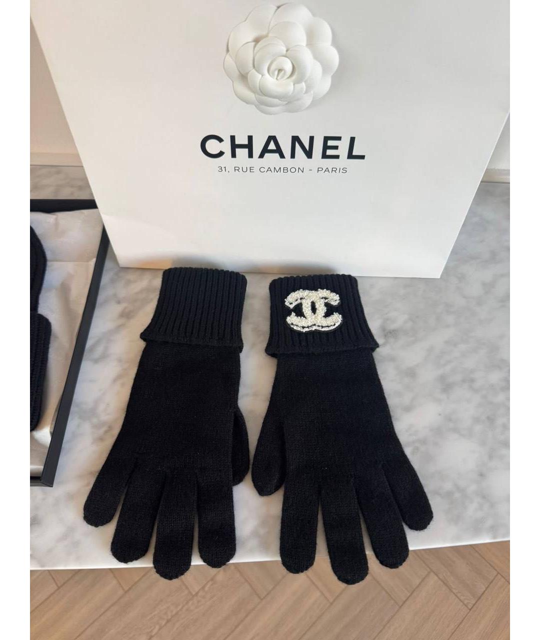 CHANEL Черные перчатки, фото 3