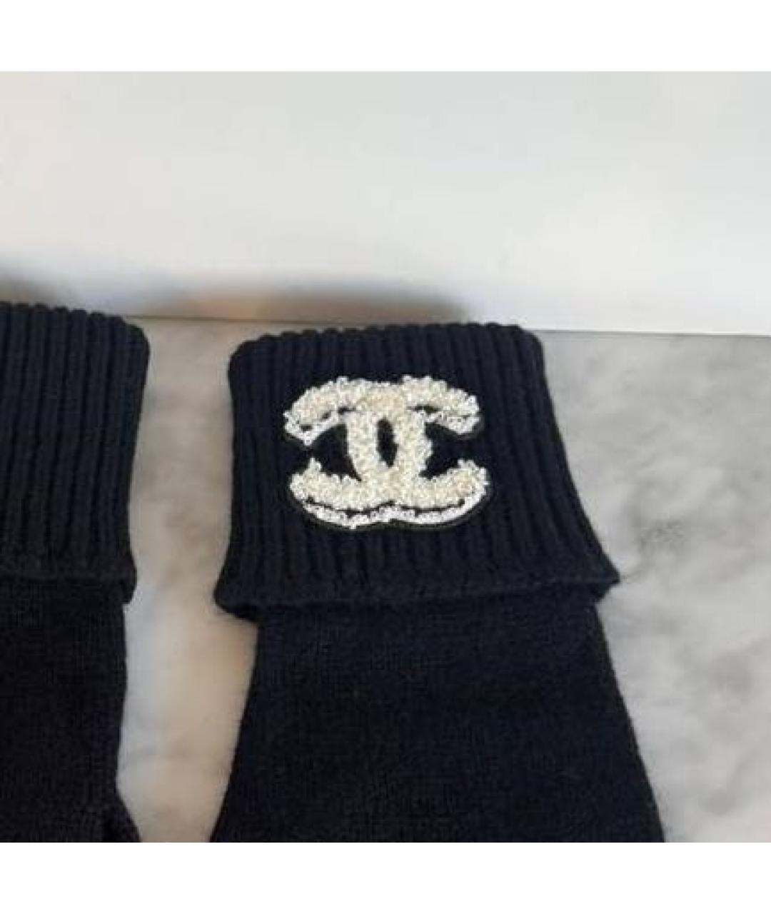 CHANEL Черные перчатки, фото 2