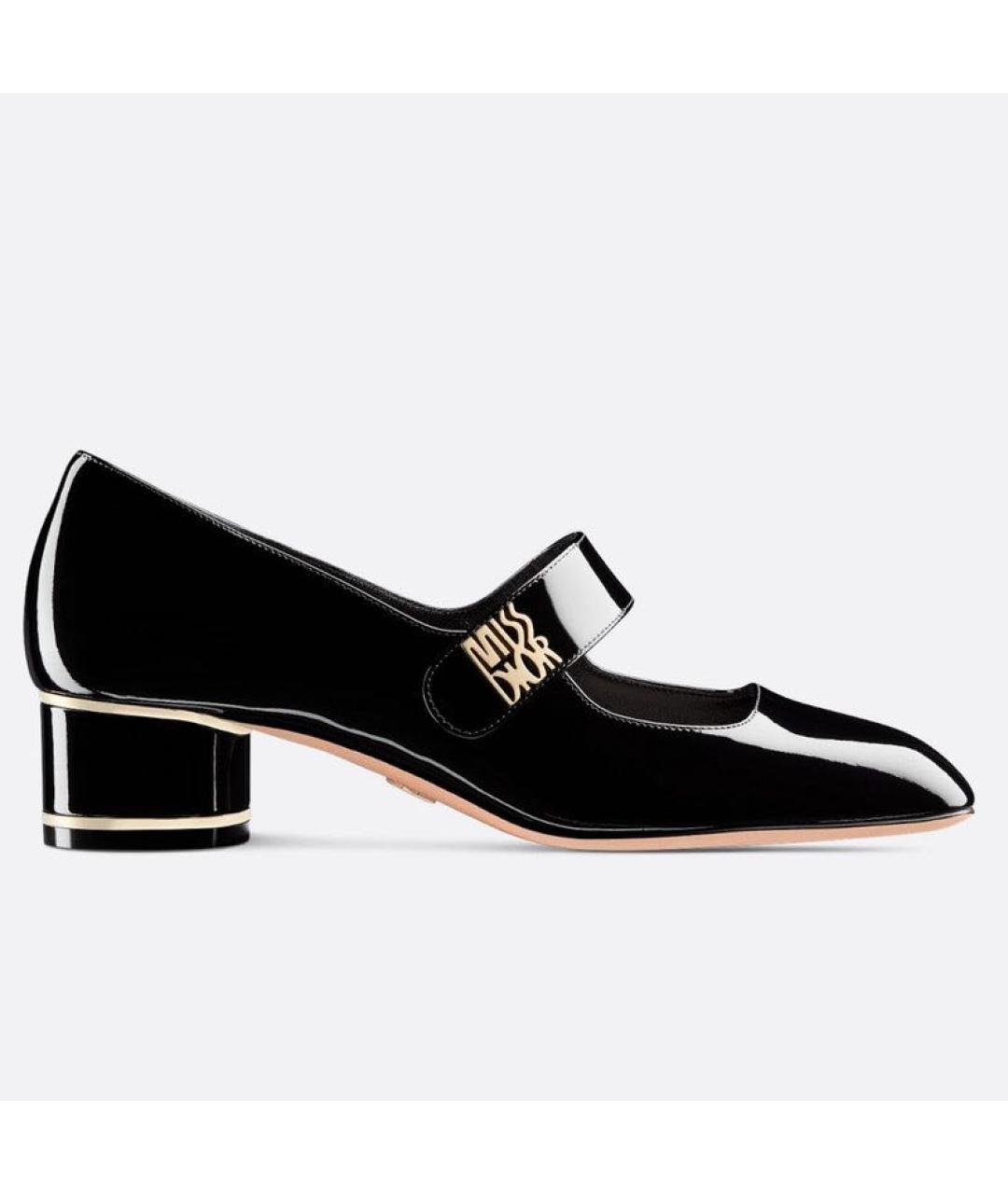 CHRISTIAN DIOR Черные туфли из лакированной кожи, фото 5