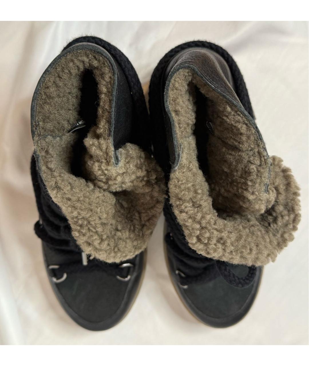 ISABEL MARANT Черные кожаные ботинки, фото 5