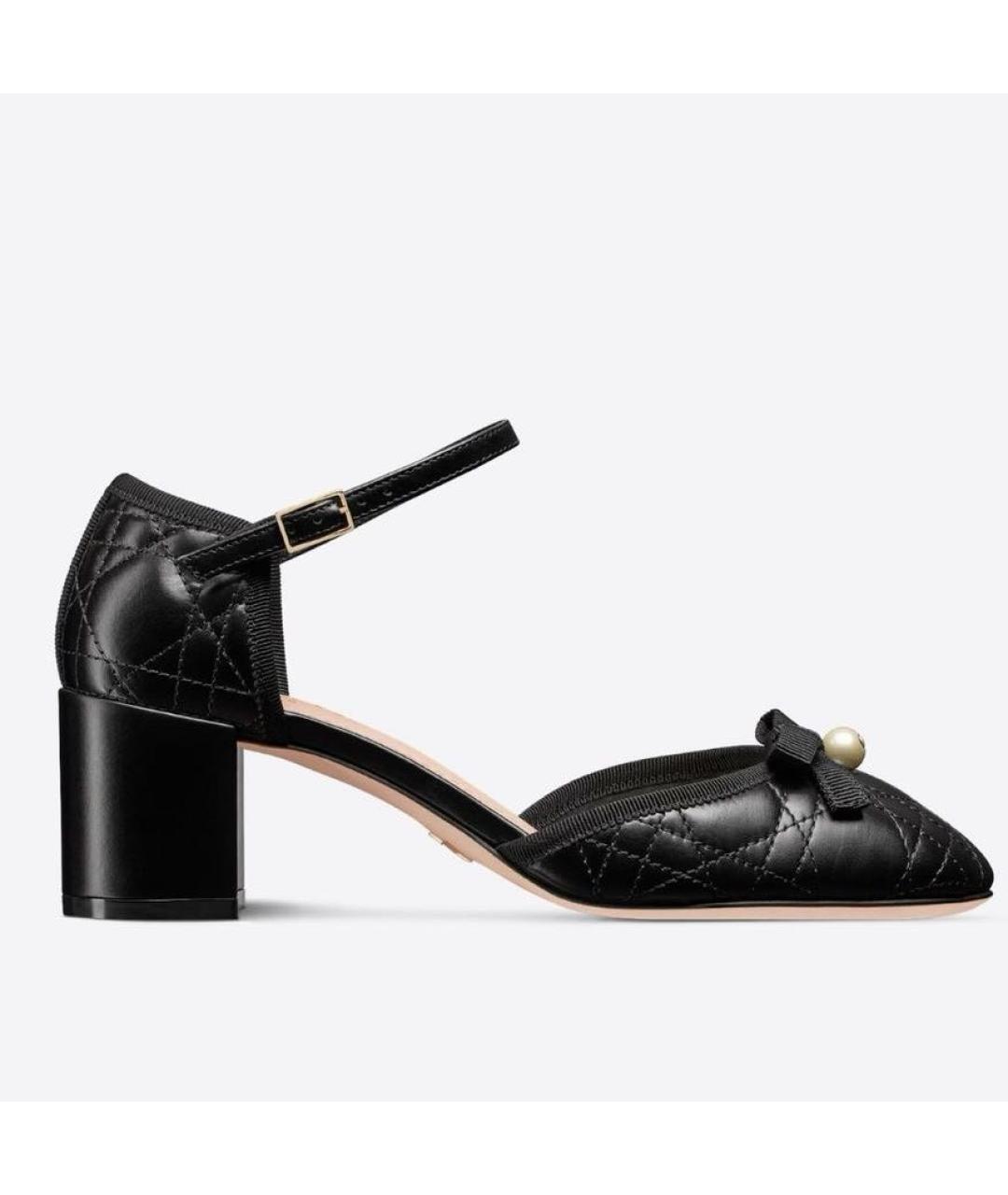 CHRISTIAN DIOR Черные кожаные туфли, фото 3