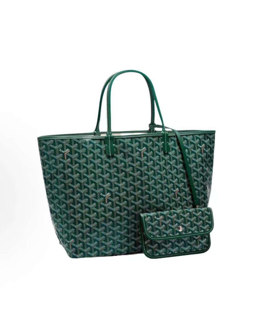 GOYARD Зеленая сумка тоут, фото 6
