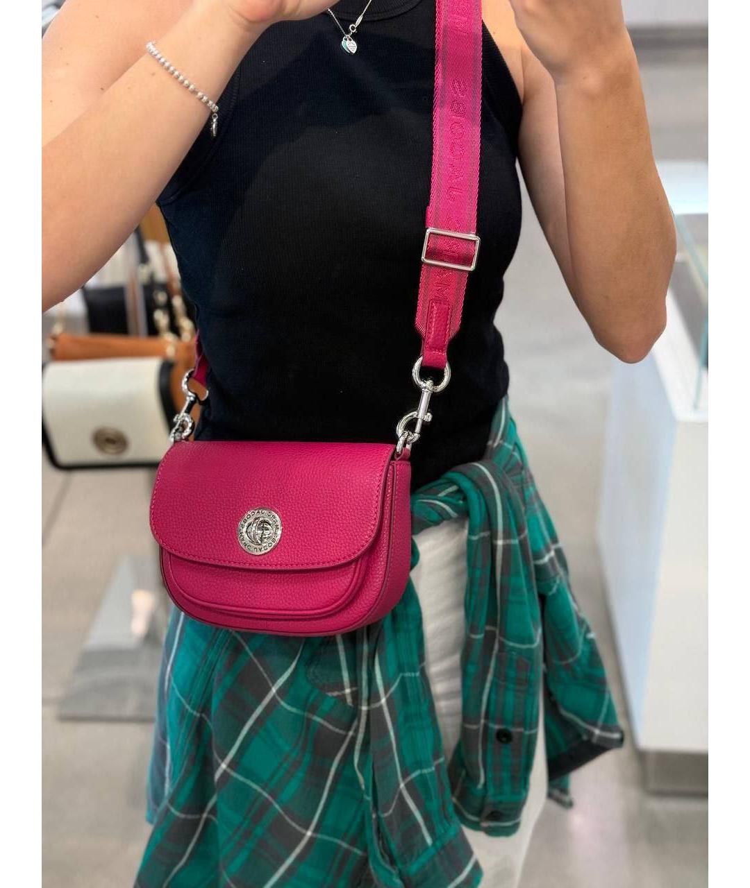 MARC JACOBS Фуксия кожаная сумка через плечо, фото 2