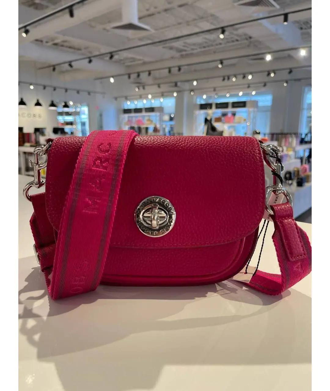 MARC JACOBS Фуксия кожаная сумка через плечо, фото 5