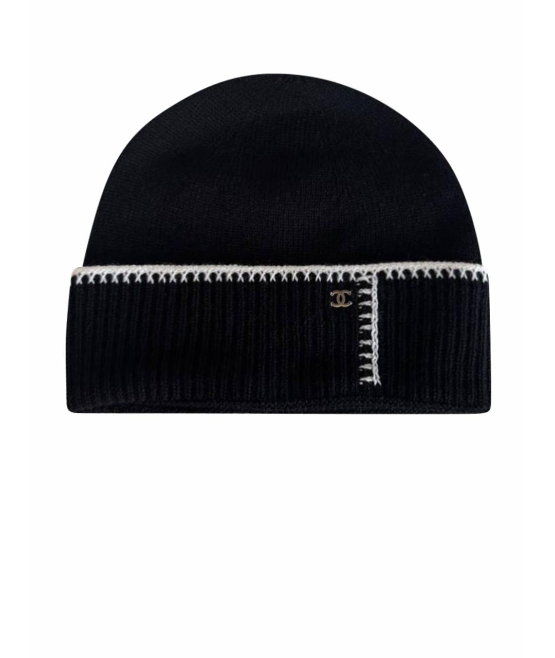 CHANEL Черная шапка, фото 1