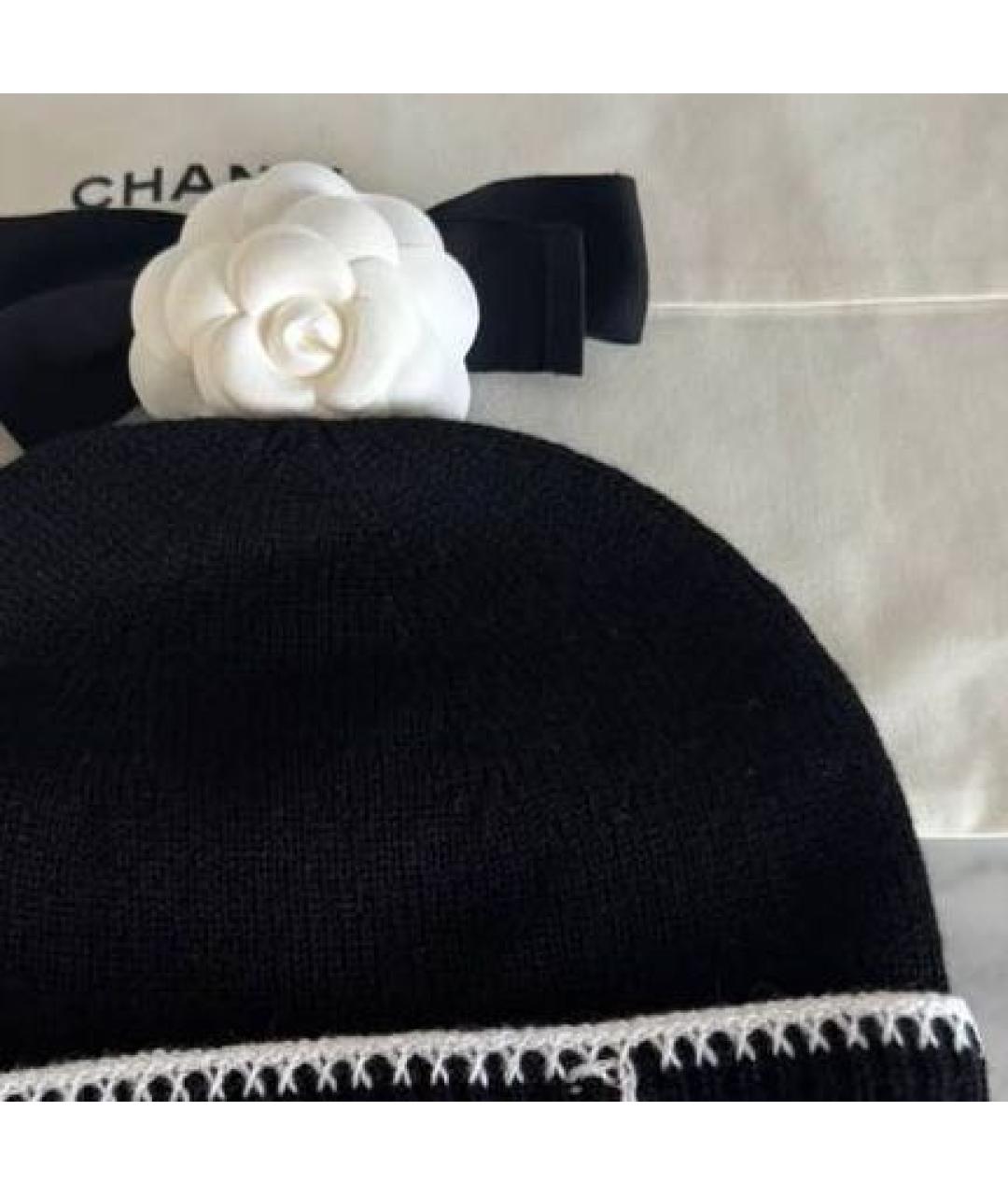 CHANEL Черная шапка, фото 2