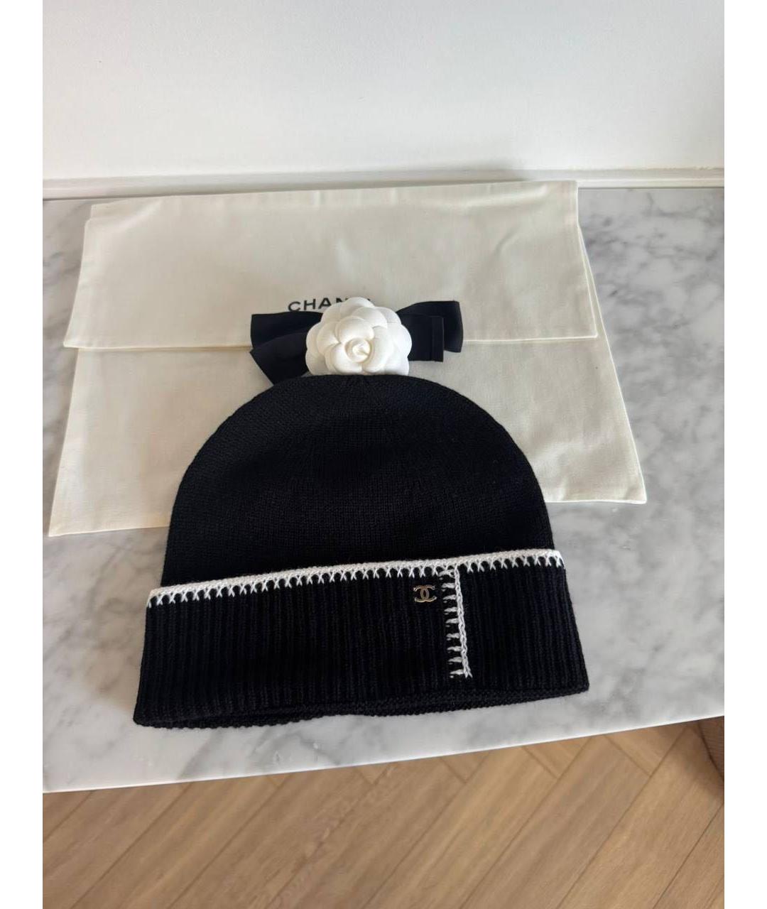 CHANEL Черная шапка, фото 3