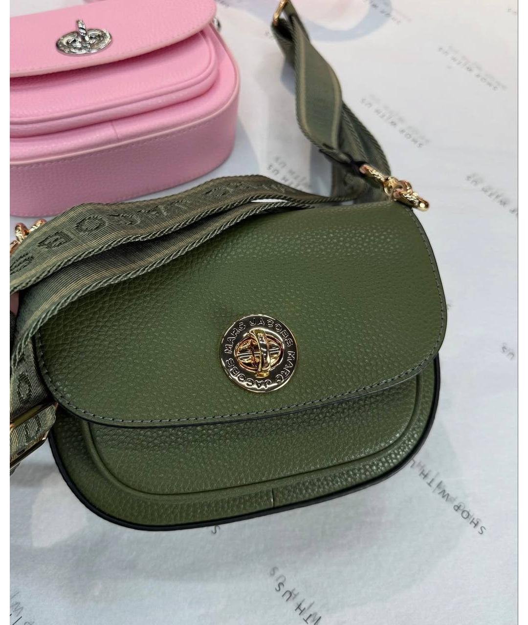 MARC JACOBS Хаки кожаная сумка через плечо, фото 5
