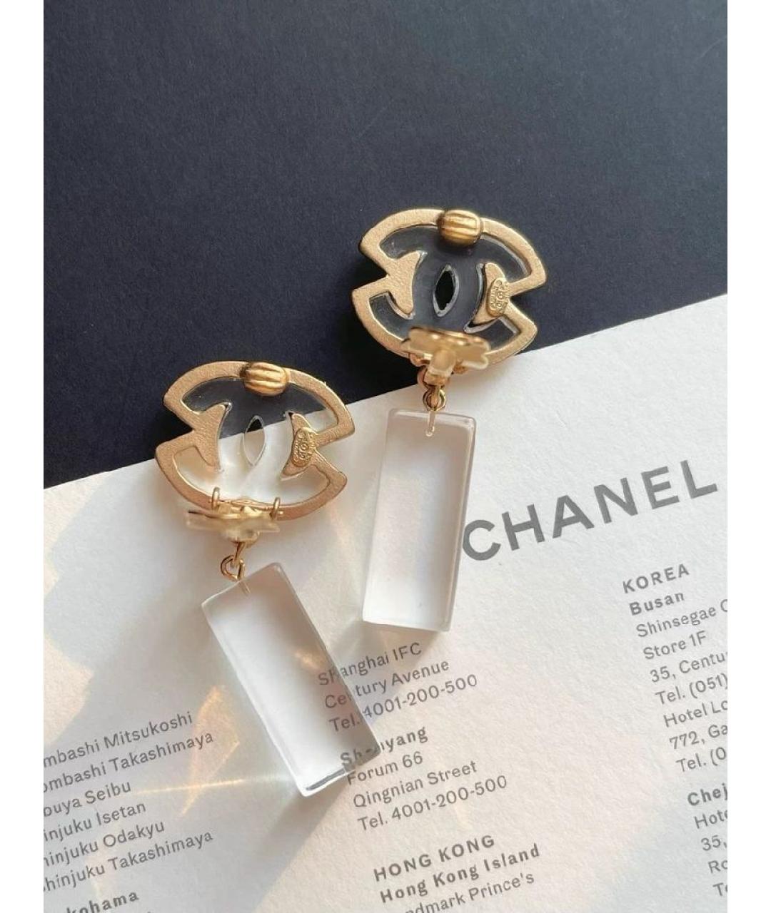 CHANEL Золотые клипсы, фото 4