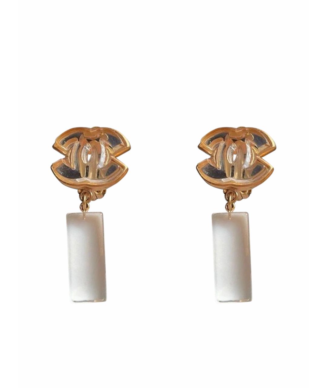 CHANEL Золотые клипсы, фото 1