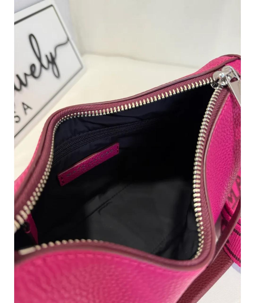 MARC JACOBS Фуксия кожаная сумка через плечо, фото 4