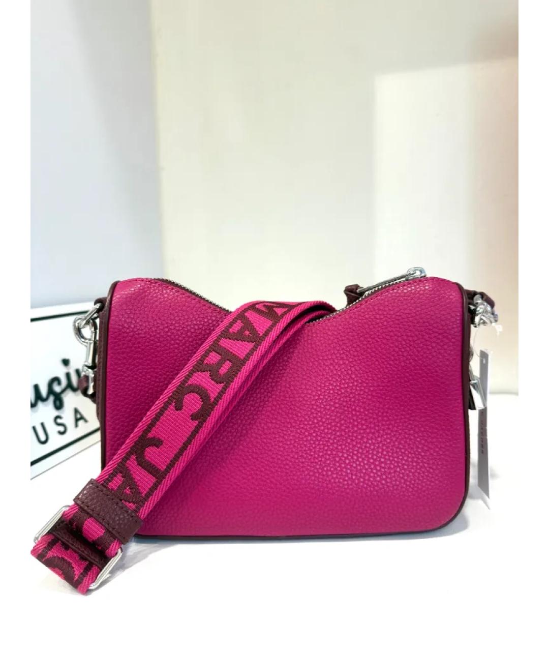 MARC JACOBS Фуксия кожаная сумка через плечо, фото 3