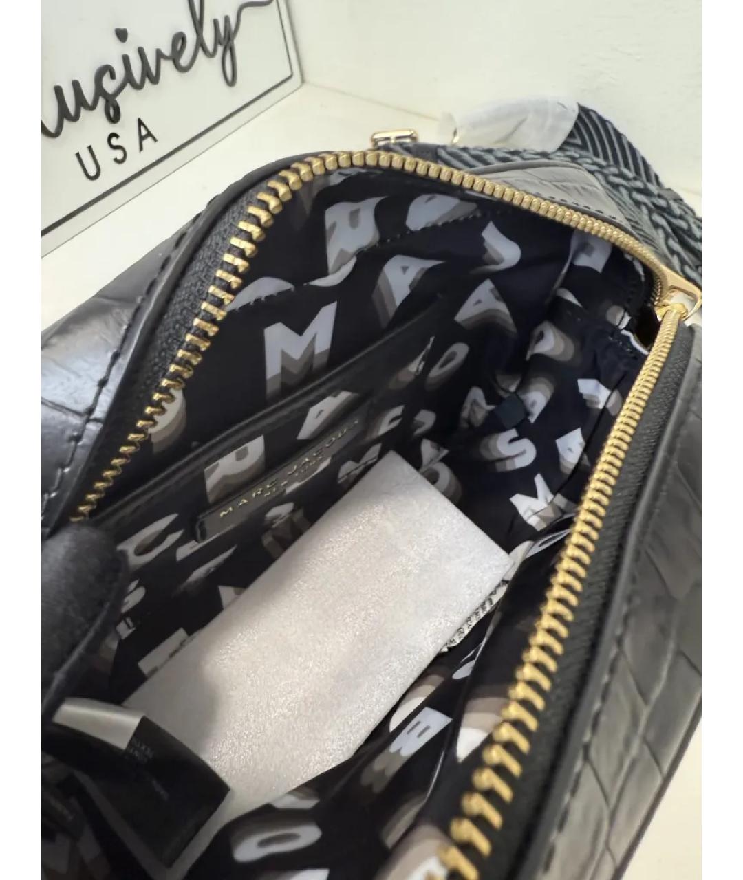 MARC JACOBS Черная кожаная сумка через плечо, фото 4