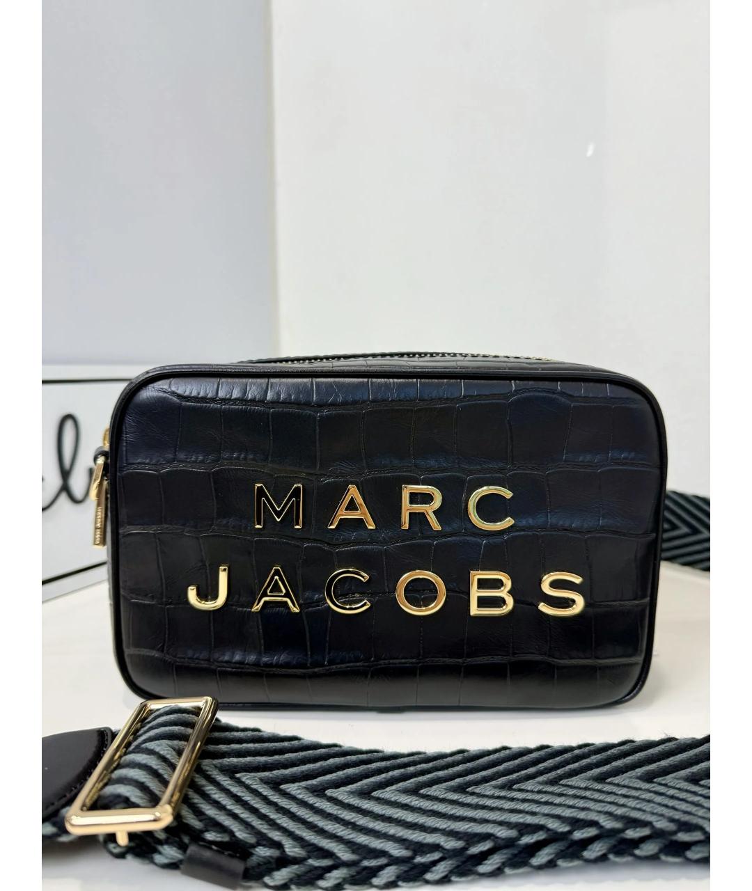 MARC JACOBS Черная кожаная сумка через плечо, фото 3