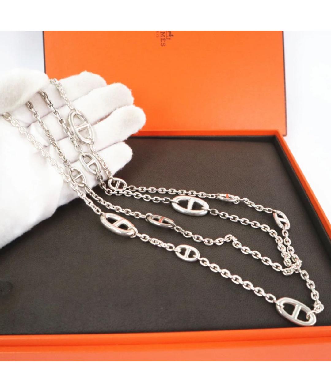 HERMES Серебряная серебряная цепочка, фото 3