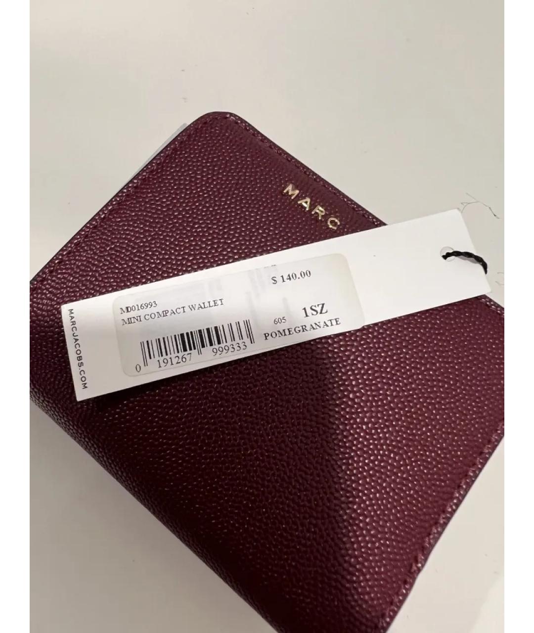 MARC JACOBS Бордовый кожаный кошелек, фото 6